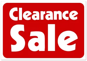 MANUFACTURERS CLEARANCE